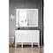 James Martin Vanities Addison 48in Single Vanity, Glossy White w/ 3 CM Charcoal Soapstone Quartz Top E444-V48-GW-3CSP - alternate 5